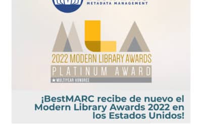 BestMARC recibe de nuevo el Modern Library Awards 2022 en los Estados Unidos